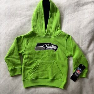 NFL Bright Green Kids Hoodie with Team Logo